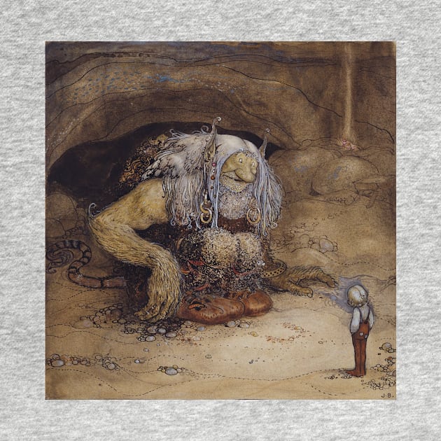 No, Sicken Little Putty Bags! Shouted the Troll by John Bauer by Classic Art Stall